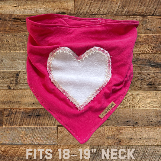 Fuzzy Heart - Fits 18-19” Neck - Thrift Happens