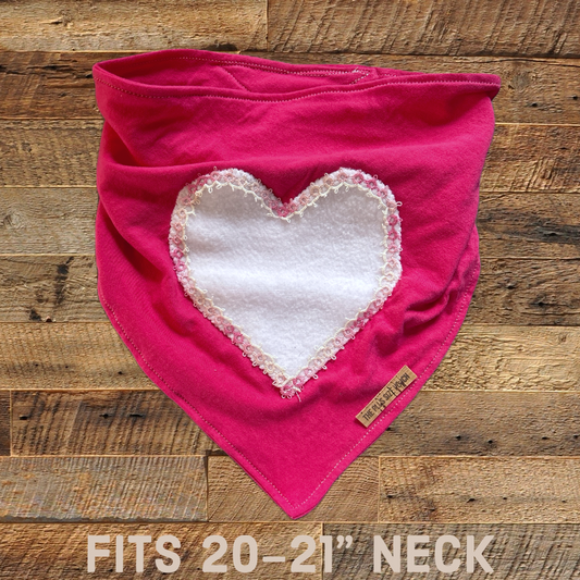 Fuzzy Heart - Fits 20-21” Neck - Thrift Happens