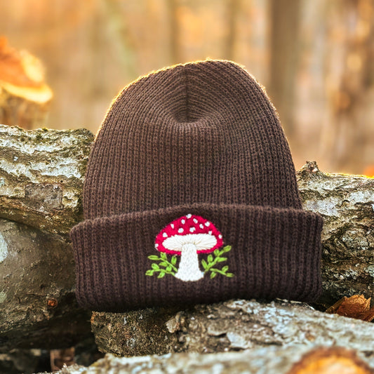 Shroom- Hand Embroidered Hat