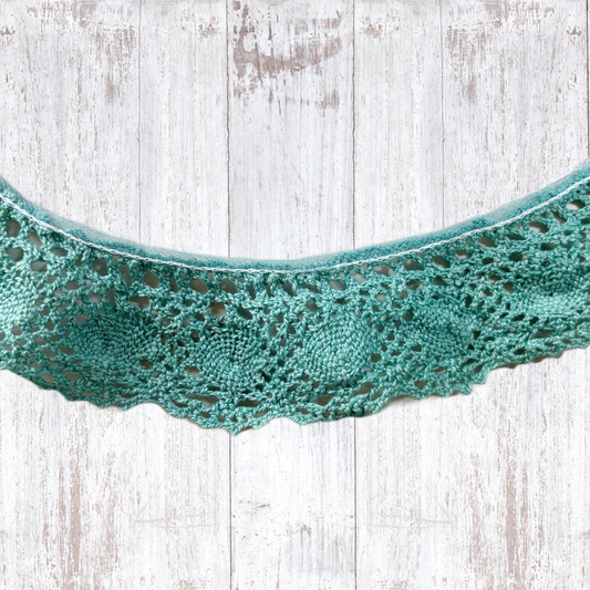 1.5” Seafoam Cluny Lace