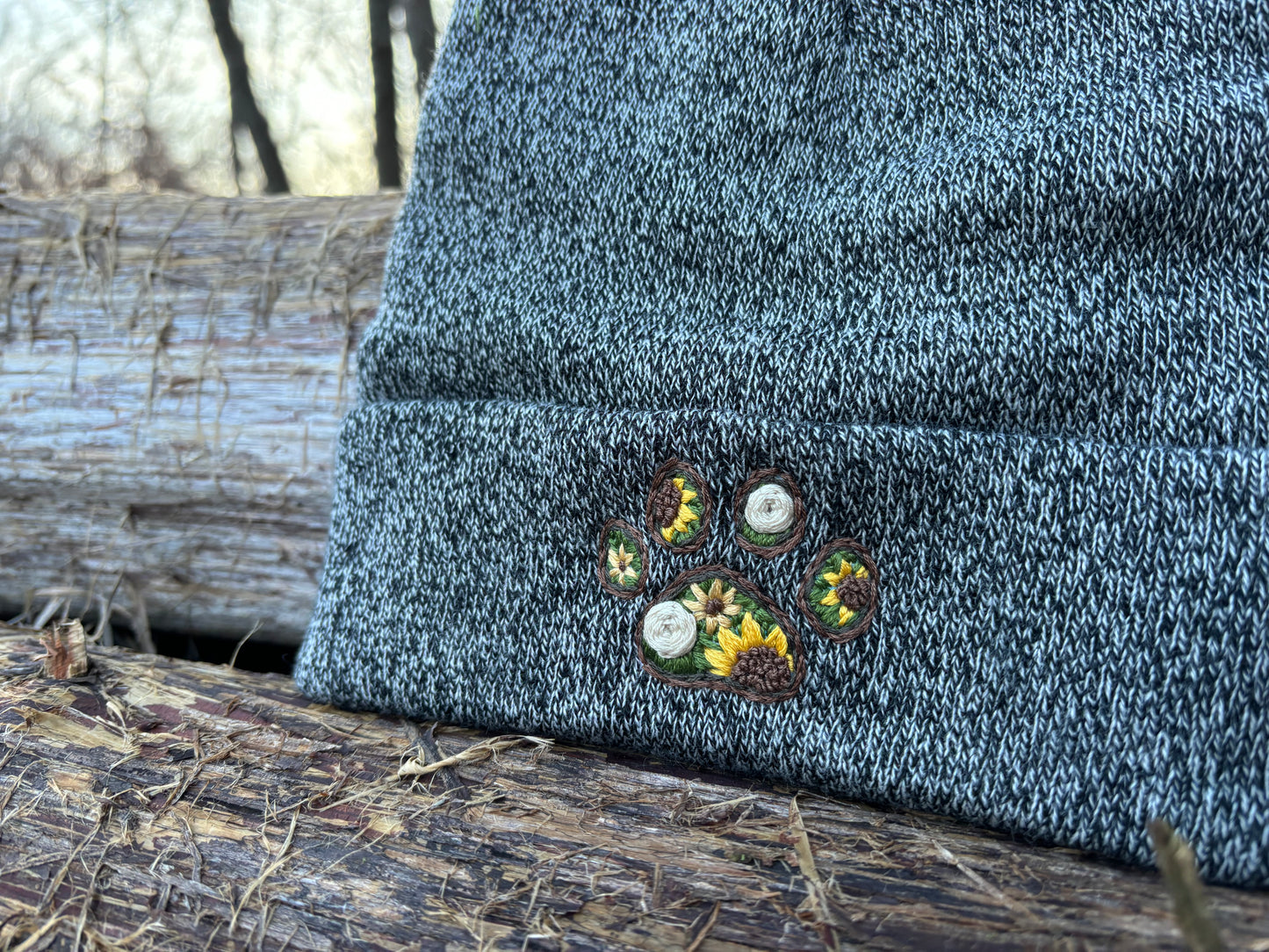 Sunflower Sunrise - Hand Embroidered Hat