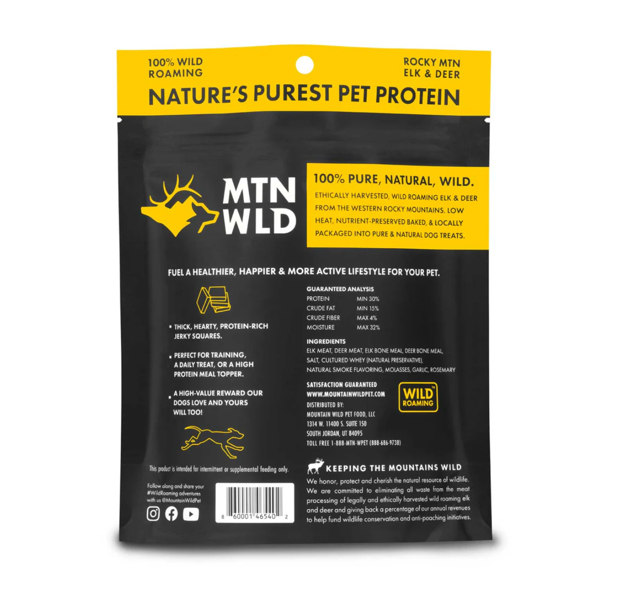 Mountain Wild Pet - Wild Elk and Venison Dog Treats