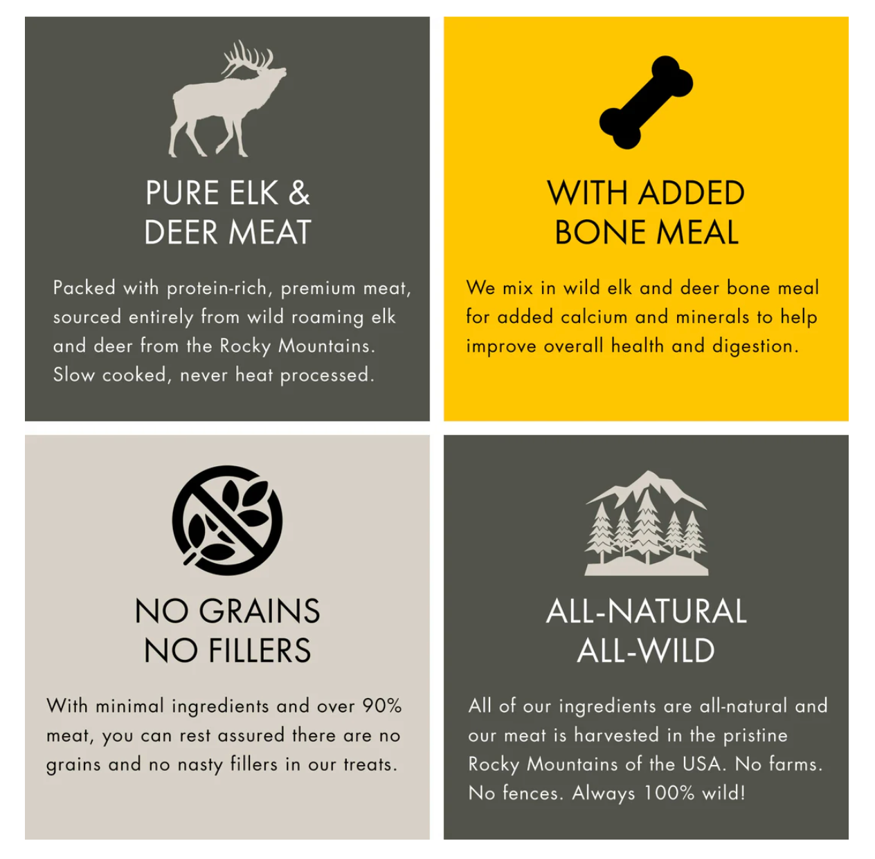 Mountain Wild Pet - Wild Elk and Venison Training Treat Nibs