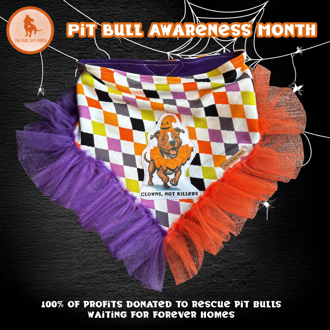 Clowns, not killer - Pit Bull Awareness Month Bandana