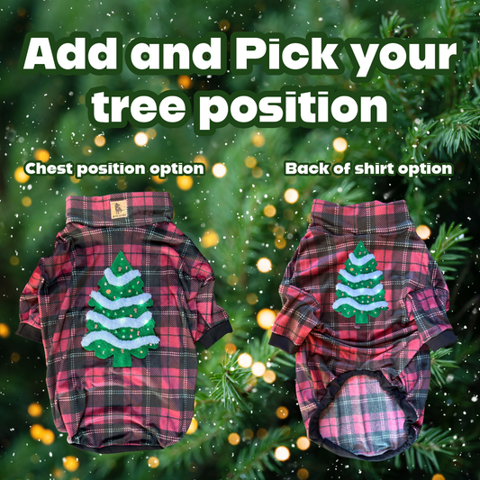 Add your tree and pick the  position