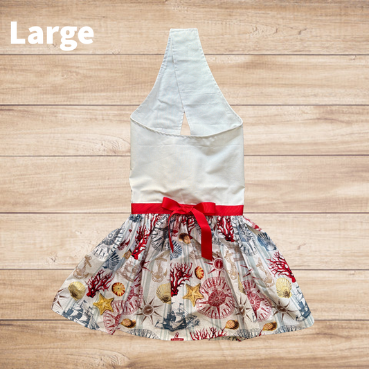 Nautical -  LARGE - Dog Dress