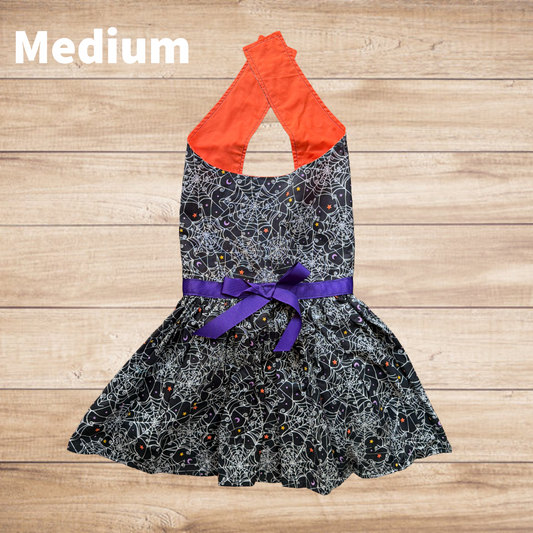 Spiderwebs - Dog Dress - MEDIUM