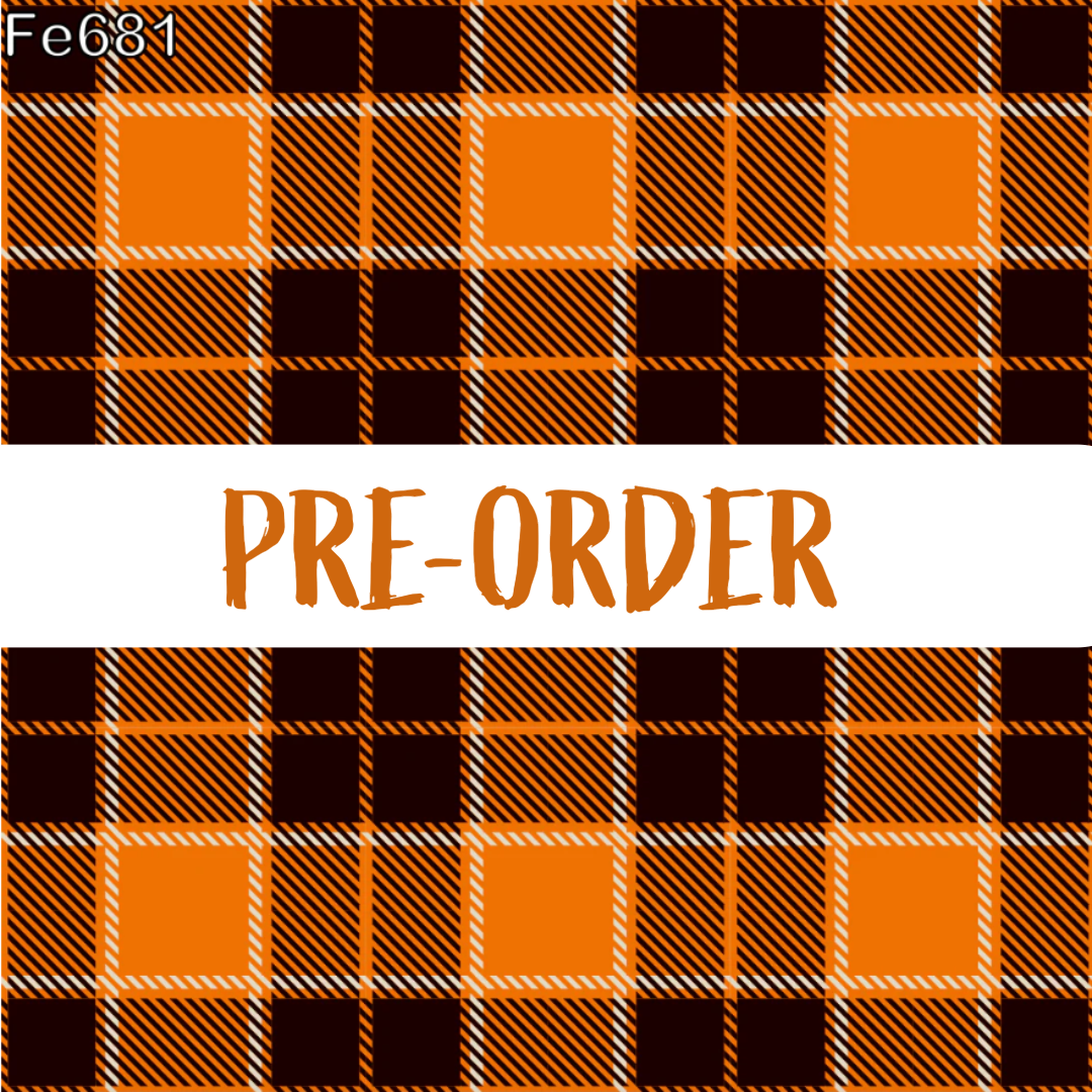 Jack'o'lantern Plaid  - PRE-ORDER Snuggle Tee or UV50 Sun Protection Tee