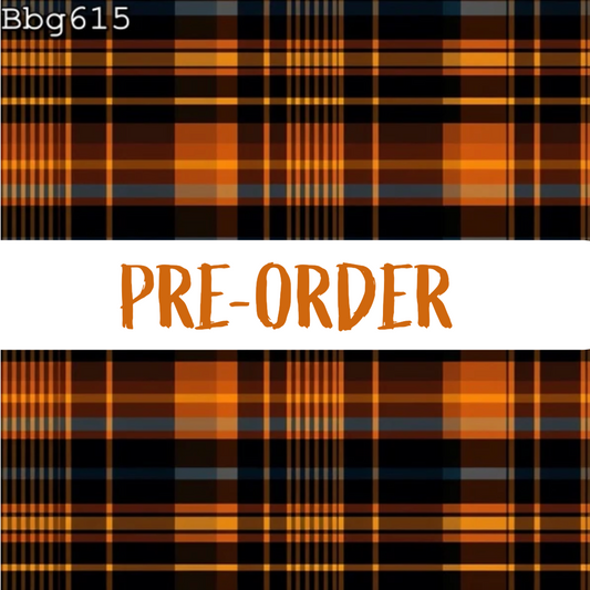 Halloween Plaid - Reversible Bandana