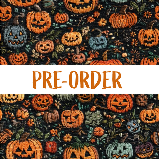 Jack'o'lantern patch - Reversible Bandana