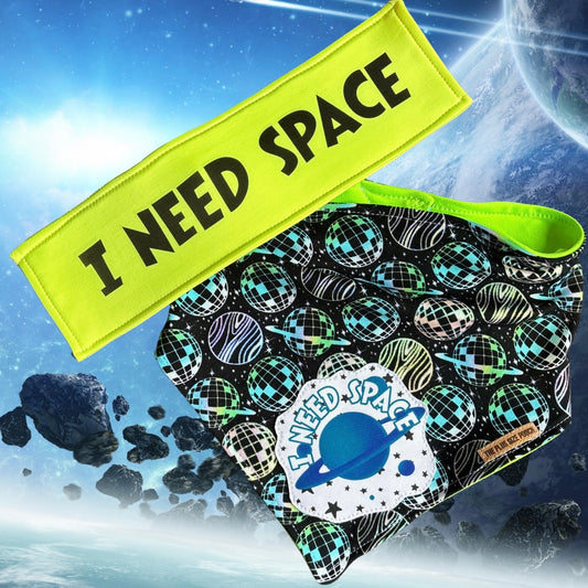 I need space  - Bandana + Leash Sleeve