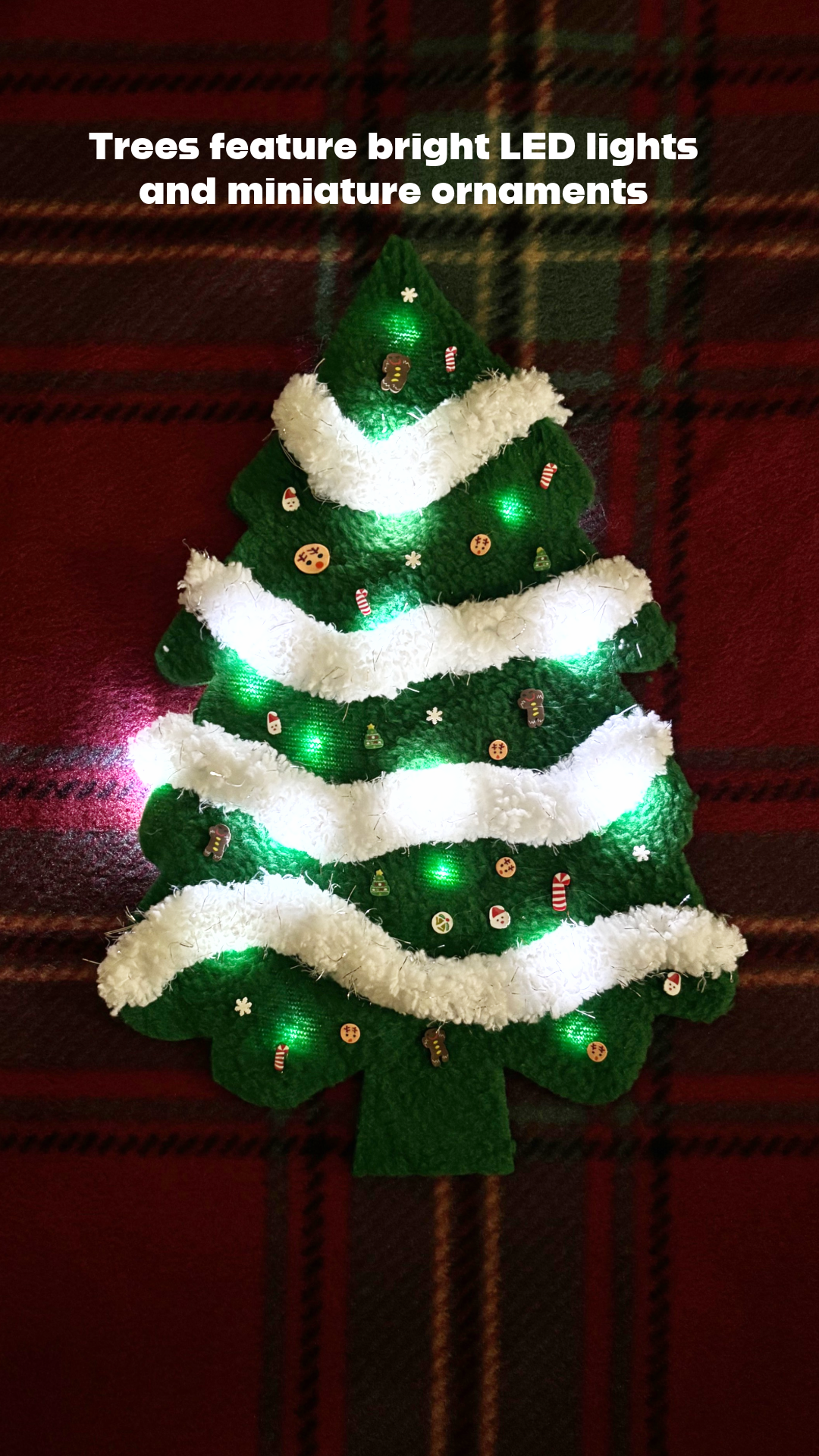 Pick your Shirt Print - Anti Pill Fleece - Green Christmas Plaid