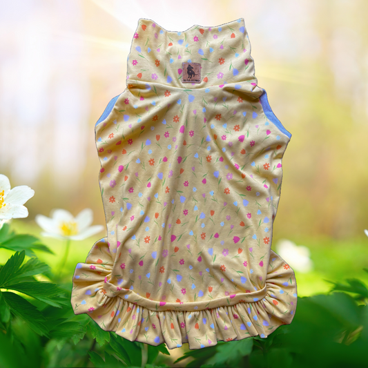 Sunshine and Daisies - Sleeveless Ruffle Butt Tee