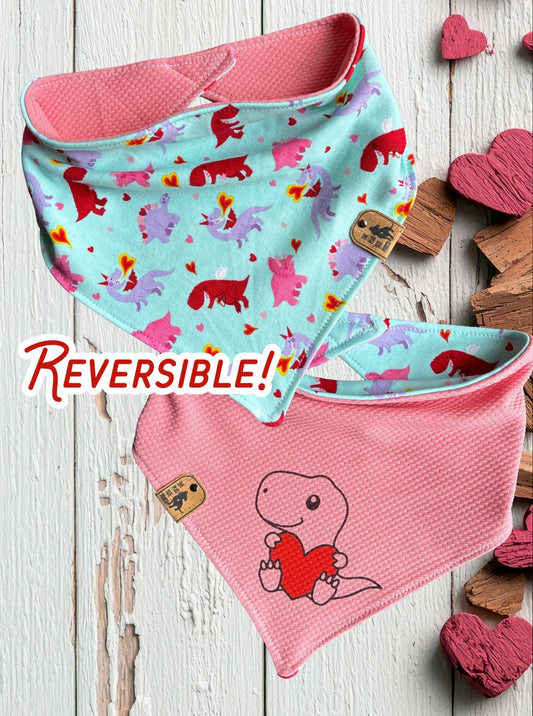 I rawr you - Reversible Dog Bandana