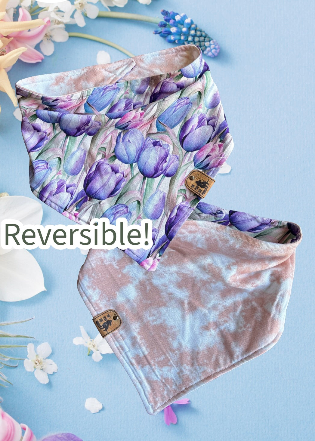 Tulip Sunrise - Reversible Dog Bandana