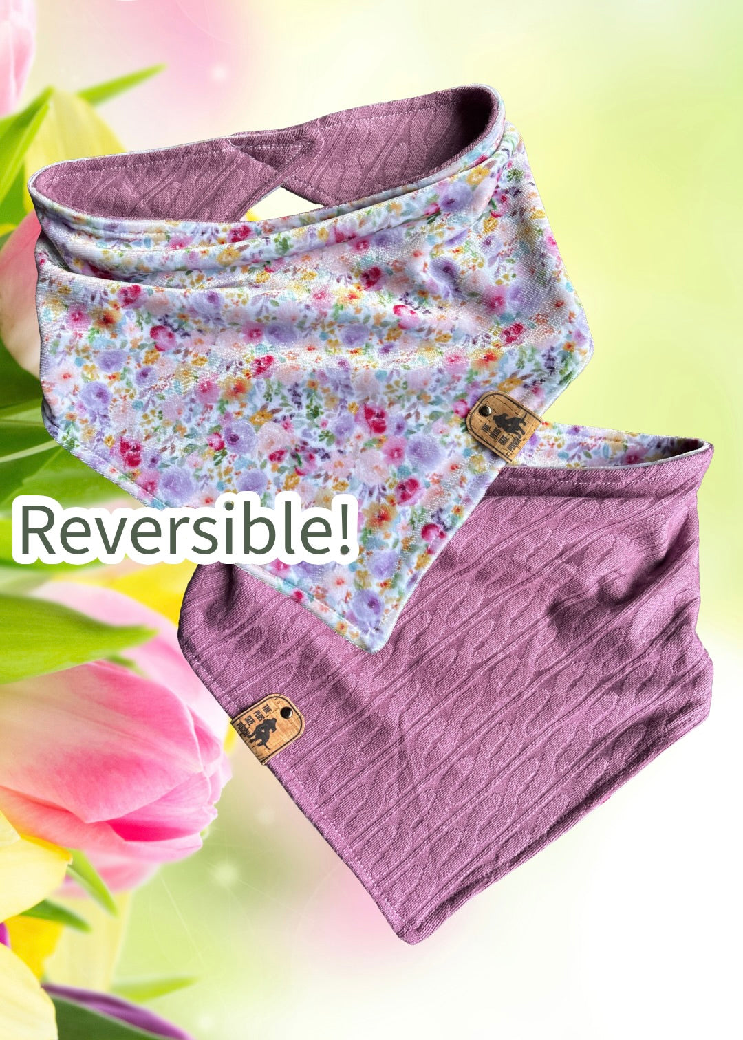 Velvet Spring - Reversible Dog Bandana