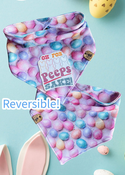 Oh for peeps sake - Reversible Dog Bandana