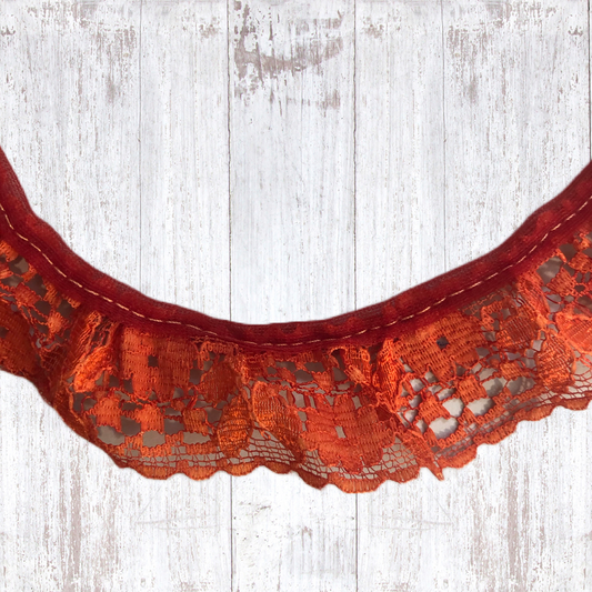 1” Burnt Orange Lace