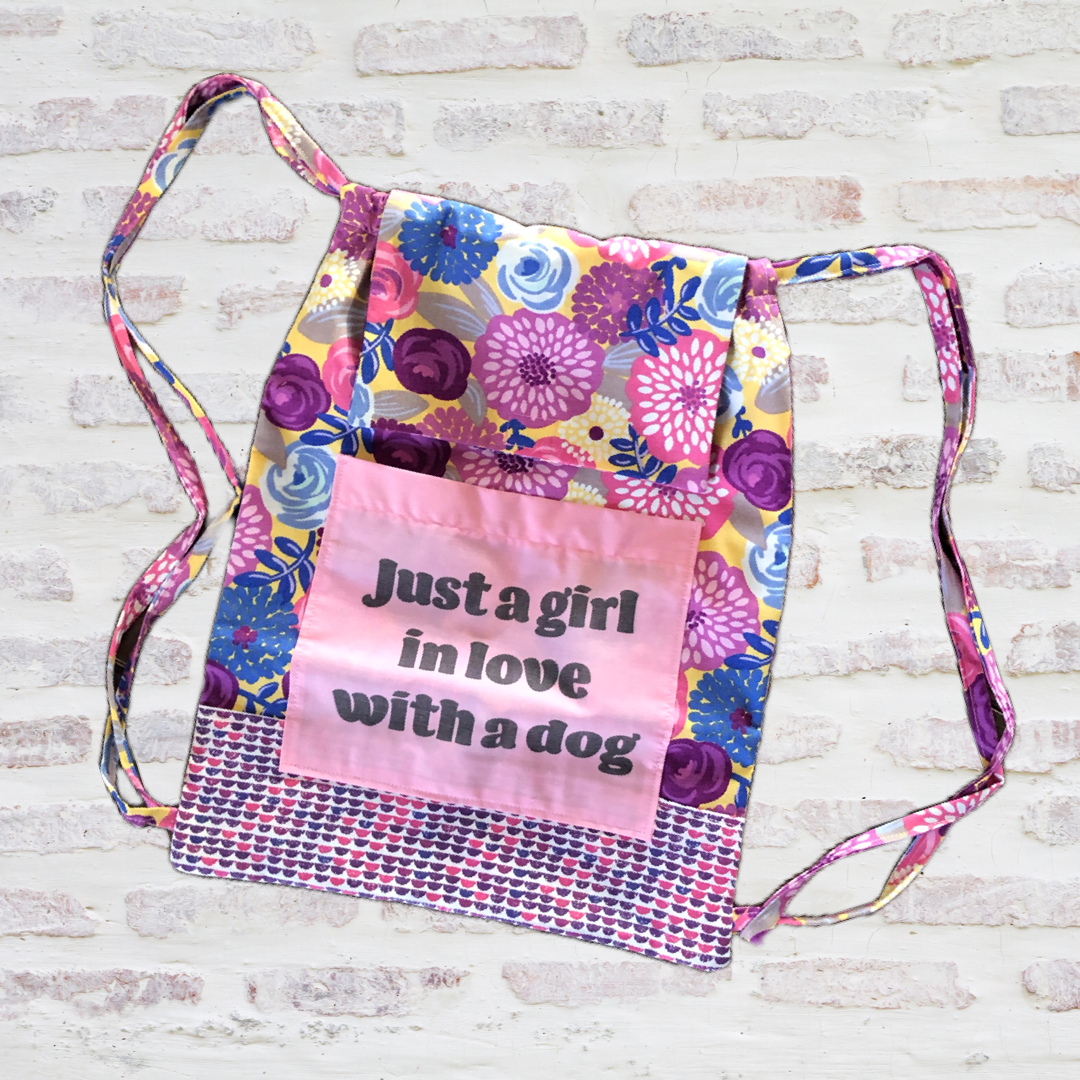 Just a Girl In Love with a Dog - Drawstring Bag